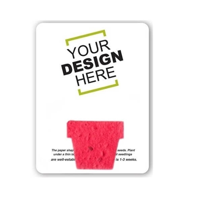 Seed Paper Pot Shape Gift Pack | Custom Eco-Friendly Promotional Gifts
