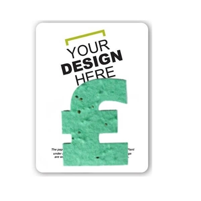 Seed Paper Pound Sign Shape Gift Pack | Custom Card | Eco-Friendly Promotional Gifts