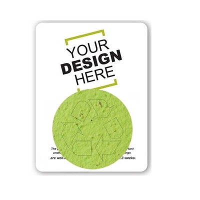 Seed Paper Recycle Symbol Shape Gift Pack | Custom Eco Gift Pack