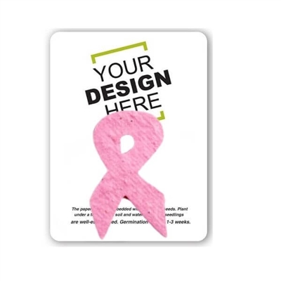 Seed Paper Ribbon Shape Gift Pack | Custom Card | Eco-Friendly Promotional Gifts