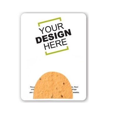 Seed Paper Semicircle Shape Gift Pack | Customizable Eco-Friendly Promotional Item