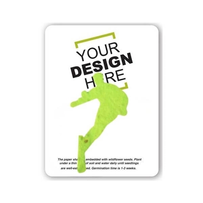 Seed Paper Skier Shape Gift Pack | Custom Eco-Friendly Promotional Gifts