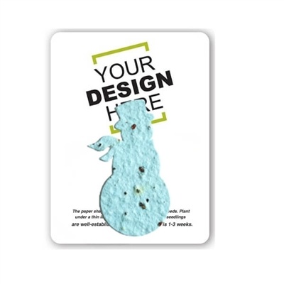 Seed Paper Snowman Gift Pack | Custom Eco-Friendly Promotional Product