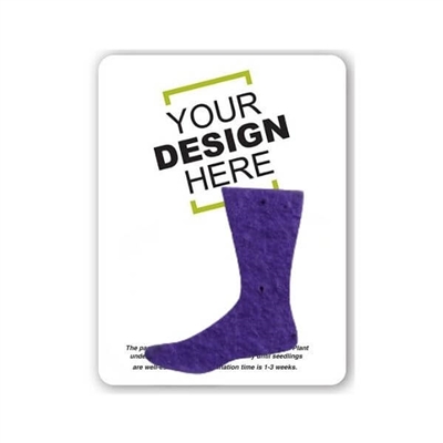 Seed Paper Sock Shape Gift Pack | Custom Eco-Friendly Promotional Gifts