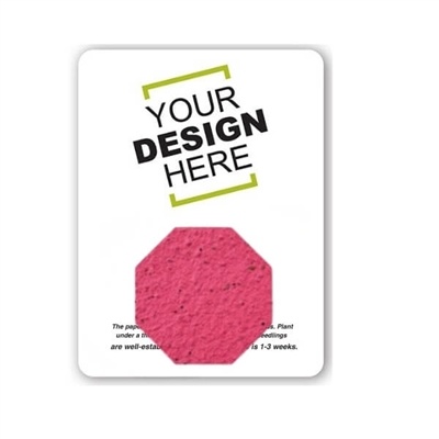 Seed Paper Stop Sign Shape Gift Pack | Customizable Eco-Friendly Promotional Item