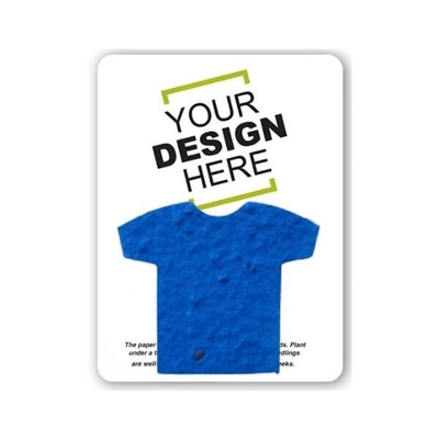 Seed Paper T-Shirt Shape Gift Pack | Custom Eco-Friendly Promotional Gifts