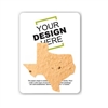 Seed Paper Texas Shape Gift Pack | Custom Card | Eco-Friendly Promotional Gifts