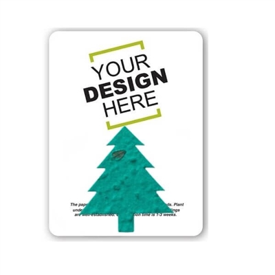Seed Paper Tree Shape Gift Pack | Custom Card | Eco-Friendly Promotional Gifts