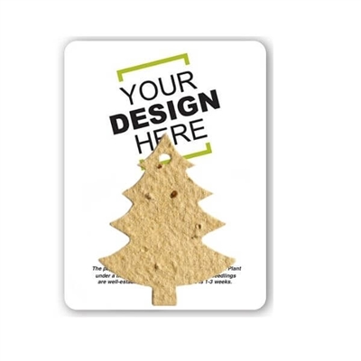 Seed Paper Tree Shape Gift Pack | Custom Card | Eco-Friendly Promotional Gifts
