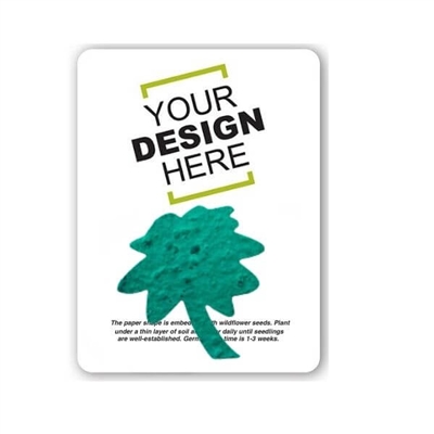 Seed Paper Tree Shape Gift Pack | Custom Card | Eco-Friendly Promotional Gifts