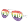 Aviator Sport Sunglasses Recycled | Custom Silk Screen Pinhole Imprint