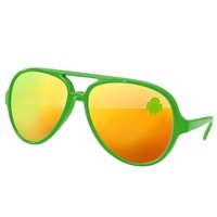 Recycled Aviator Sport Mirror Sunglasses | Corner Lens Imprint