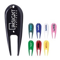 Custom Plastic Divot Tool | Sturdy Two-Prong Golf Repair Tool