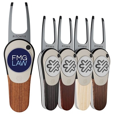 Woodie Golf Divot Tool | Customizable Branding with Removable Ball Marker