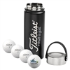 Personalized Titleist 4 Ball Metal Water Bottle | Custom Golf Balls & Hydration