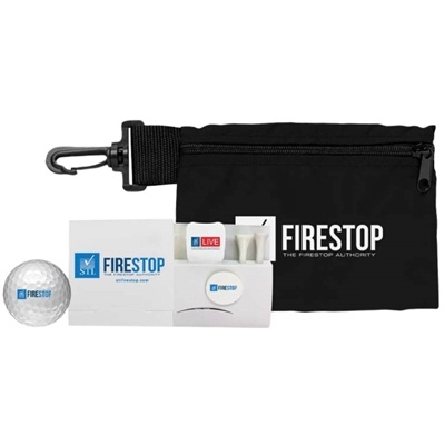 Custom Bargain Ditty Bag Golf Kit | Golf Ball, Divot Tool, Tees & Nylon Pouch