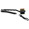 Custom Club Brush | Dual Brush Golf Cleaner with Clip