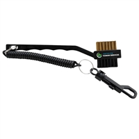 Custom Club Brush | Dual Brush Golf Cleaner with Clip