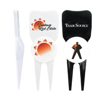 Custom Pik Divot Tool | Durable Plastic with Removable Ball Marker