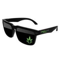 Heat Mirror Sunglasses with Lens & Temple Print | Promotional Silk Screen Imprint