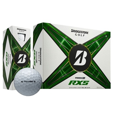 Branded Bridgestone Tour B RXS Golf Balls | Spin & Feel for Golfers with Swing Speeds Under 105 MPH