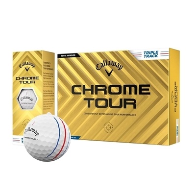 Custom Callaway Chrome Tour Triple Track Golf Balls | 1 Dozen