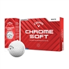 Personalized Callaway Chrome Soft Golf Balls - Pack of 12 with Logo