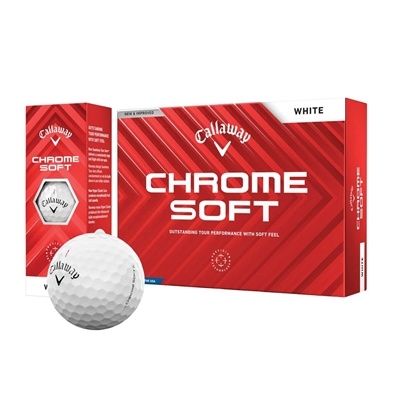 Personalized Callaway Chrome Soft Golf Balls - Pack of 12 with Logo