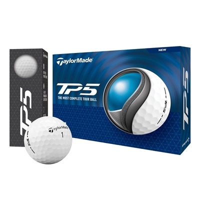 Custom TaylorMade TP5 Golf Balls | 1 Dozen | Soft Feel, High Spin, & Custom Imprint