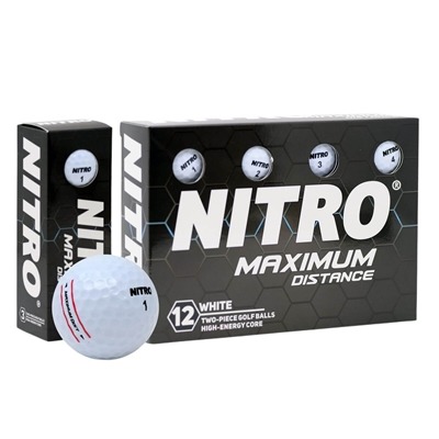 Custom Nitro Maximum Distance Golf Balls | 1 Dozen