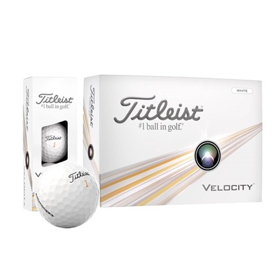 Custom Titleist Velocity Golf Balls | High Speed & Distance | 1 Dozen