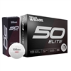 Wilson 50 Elite Golf Balls | Maximum Distance & Greenside Spin | 1 Dozen