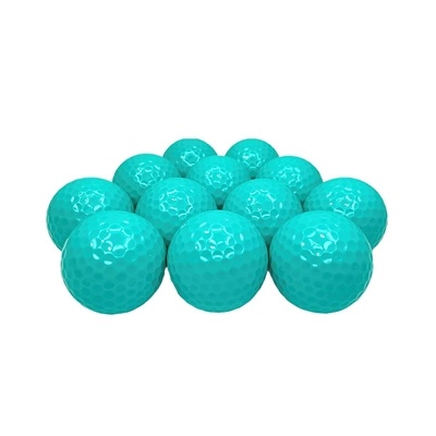 Personalized Aqua Colored Golf Balls | Bulk Packed (1 Dozen)