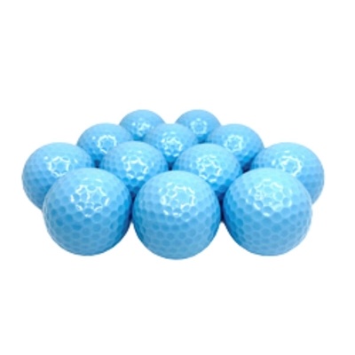 Personalized Light Blue Golf Balls - Bulk Pack (12 Balls)