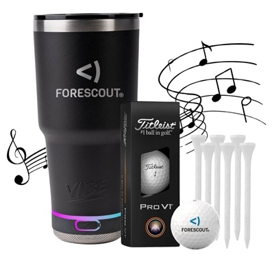 Custom Vibe Speaker Tumbler Golf Kit | Unique Drinkware & Golf Gear Combo