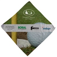 Personalized 16" x 16" Full Bleed Microfiber Golf Towel | Dye Sublimation Print