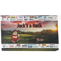 Custom 24" x 15" Full Bleed Microfiber Golf Towel | Vivid Full Color Imprint