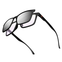 Blue Light Glasses for Schools & Events | Duo Frame with Snap Lens with Custom Silk Screen Imprint