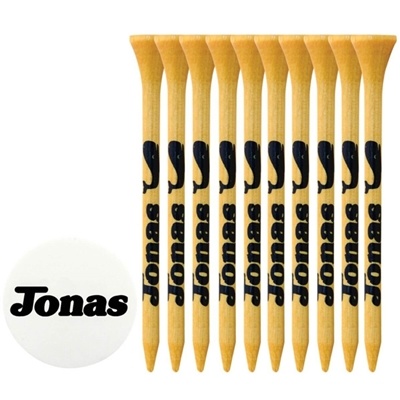 Bamboo Golf Tees & Marker Pack | Eco-Friendly & Durable | Pack of 10