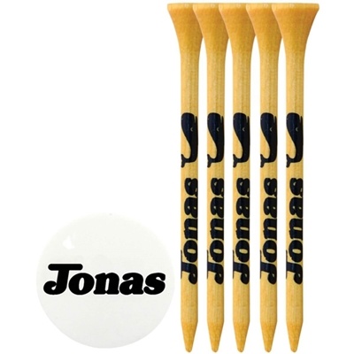Custom Bamboo Golf Tees with Ball Marker | Eco-Friendly Promotional Golf Products