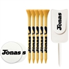 Custom Bamboo Tees and Tools Pack | Eco-Friendly Golf Accessories for Promotions | Pack of 5