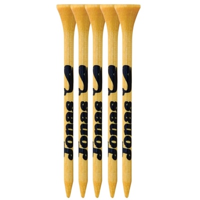Personalized Bamboo Golf Tees 2 3/4" | Eco-Friendly & Durable | One-Color Imprint Included