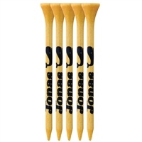5 Pack Bamboo Golf Tees | Eco-Friendly & Durable | One Color Imprint Included