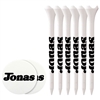 Custom 6 Performance Tees with 2 Ball Markers | Durable Golf Tees for Promotions