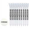 10 Flytee Tees 2-3/4" with 1 Ball Marker | Performance Golf Tees for Custom Branding