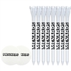 8 Custom Flytee Tees 3-1/4" w/ 2 Ball Markers | Custom Golf Tees for Enhanced Performance
