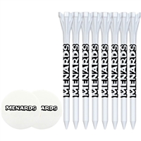 8 Custom Flytee Tees 3-1/4" w/ 2 Ball Markers | Custom Golf Tees for Enhanced Performance