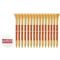 Custom 15 Wood Tees 3-1/4" with 1 Ball Marker | Custom Golf Tees for Promotions
