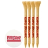 Wood Golf Tees 3 1/4" w/ Ball Marker | Custom Imprint | Pack of 4