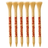 Custom Wood Golf Tees 2 3/4" | Promotional Golf Tees Pack of 6